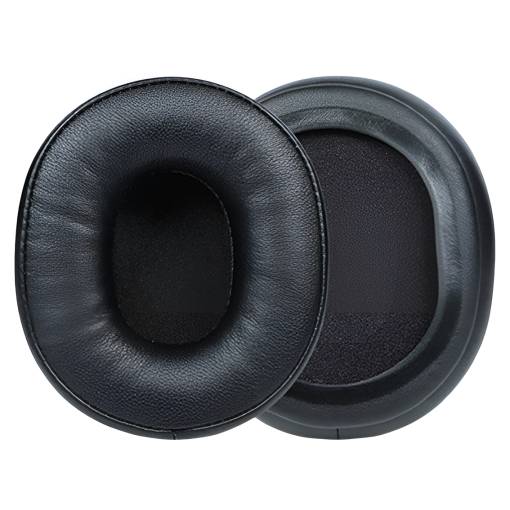 Foto - Náhradné náušníky pre slúchadlá Audio Technica ATH-M60X - Čierne, kožené