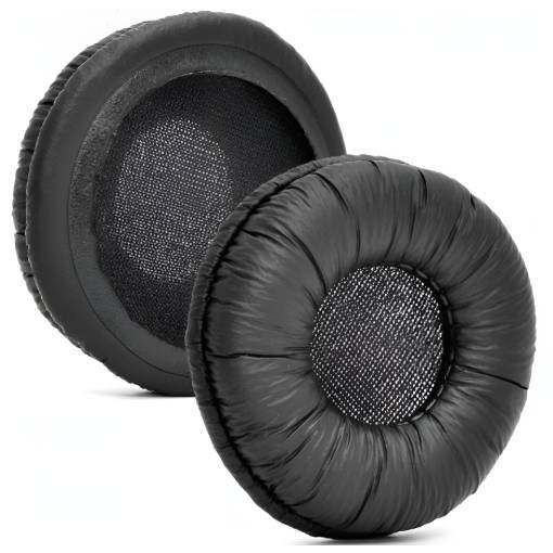Foto - Náhradné náušníky pre slúchadlá Logitech 960 USB - Čierne, kožené