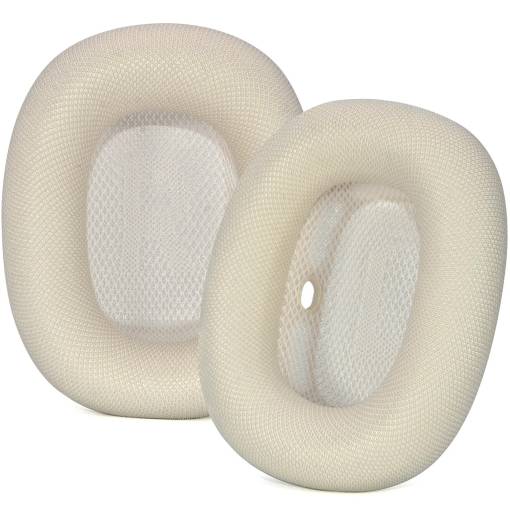 Foto - Náhradné náušníky pre slúchadlá Apple AirPods Max 2 - Biele, tkanina