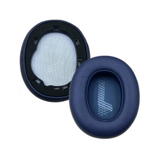 Foto - Náhradné náušníky pre slúchadlá JBL Live 650BTNC - Modré, kožené