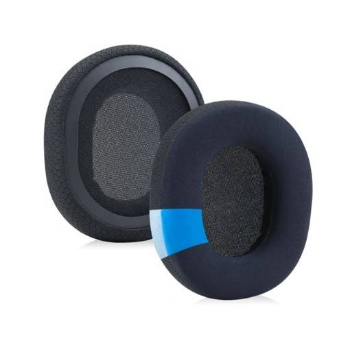 Foto - Náhradné náušníky pre slúchadlá Steelseries Arctis 1/3/5/7X/9X - čierne, látkové, s chladivým gélom