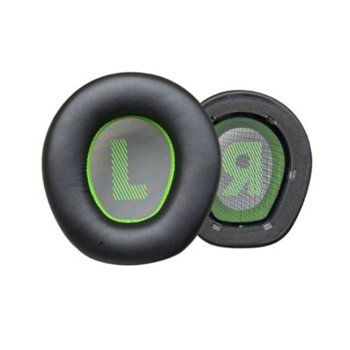 Foto - Náhradné náušníky pre slúchadlá JBL Quantum 400 - Čierne, kožené