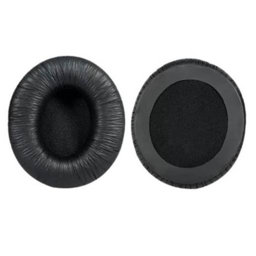 Foto - Náhradné náušníky pre slúchadlá Sennheiser HD205 - čierne, kožené