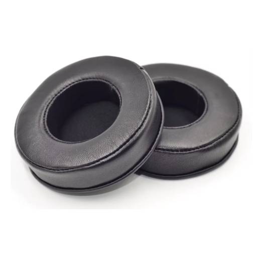 Foto - Náhradné náušníky pre slúchadlá Pioneer HDJ1000, HDJ2000, HDJ1500 - Kožené, čierne