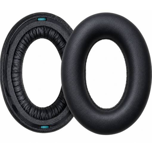 Foto - Náhradné náušníky pre slúchadlá Sennheiser HDB 630 - čierne, kožené