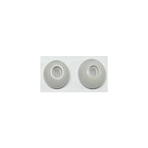 Foto - Náhradné špunty na slúchadlá Airpods Pro / Pro 2, veľkosť L - Biele, pamäťová pena