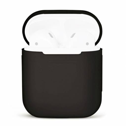 Foto - Silikónové púzdro pre Airpods - Čierna