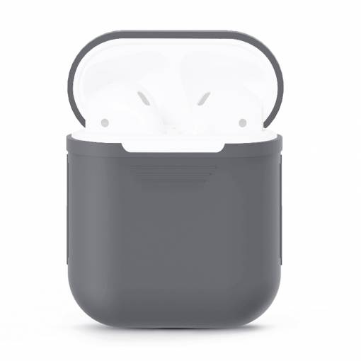 Foto - Silikónové púzdro pre Airpods - Sivá