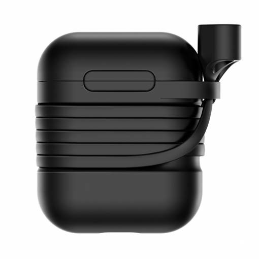 Foto - BASEUS Silikónové púzdro pre Airpods - Čierna