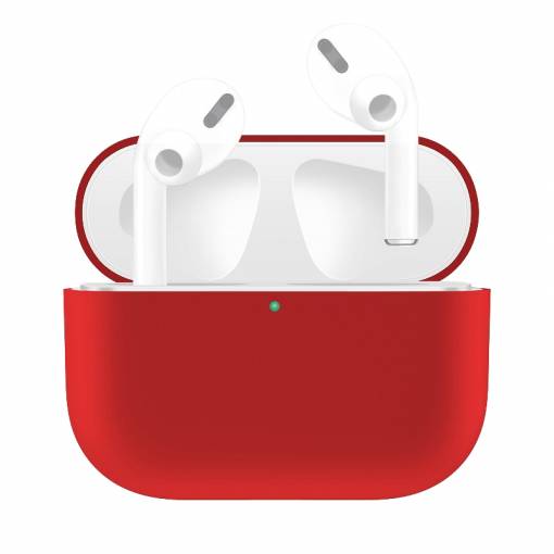Foto - Silikónový obal pre Airpods Pro - Červená