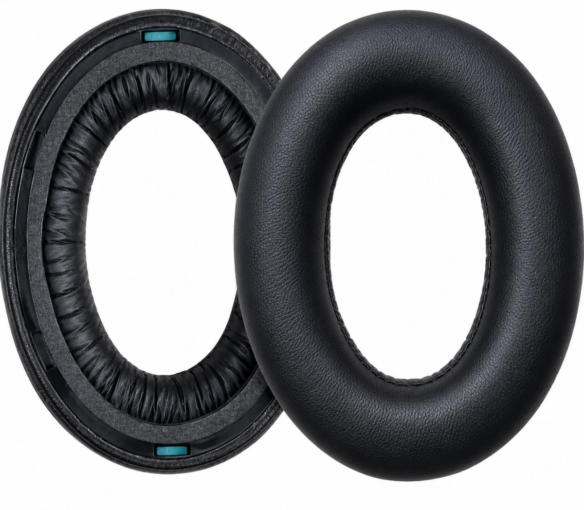 E-shop Náhradné náušníky pre slúchadlá Sennheiser HDB 630 - čierne, kožené